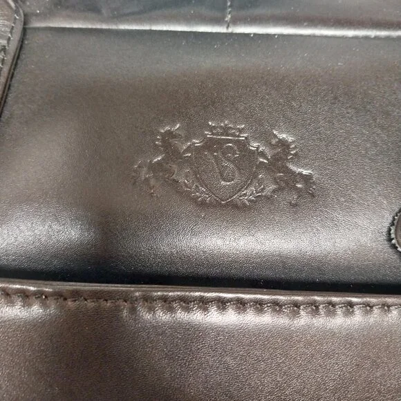 Sid & Vain Laptop bag BOSTON smooth leather black